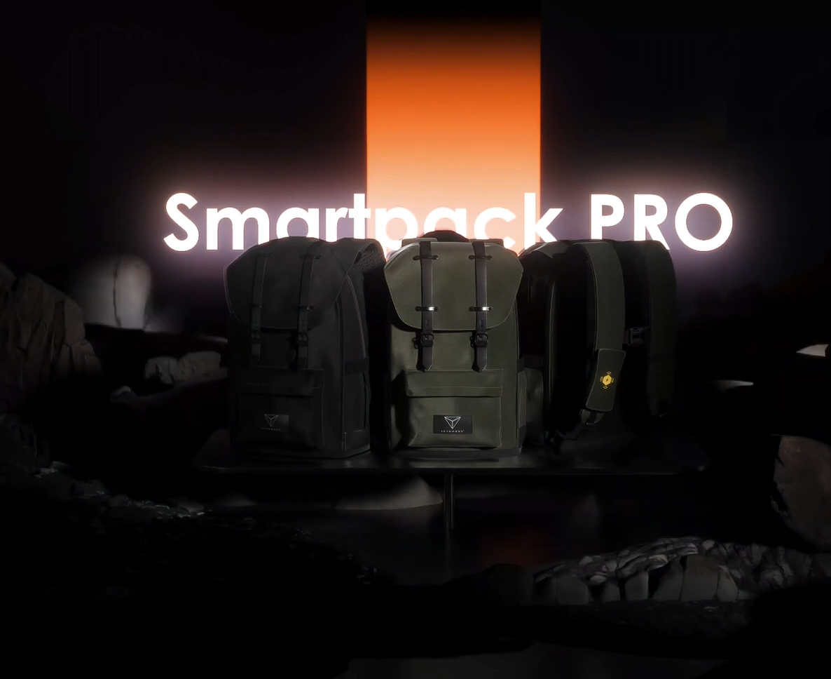 Zaini sul palco con illuminazione Smartpack PRO